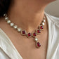 Doublet Polki Set with Earrings in Brass – Timeless Traditional Beauty by Mercy Jewels
